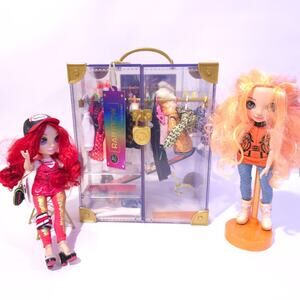 Rainbow High Deluxe Fashion Closet Playset MGA LOL SURPRISE W 2 Full Sz Dolls